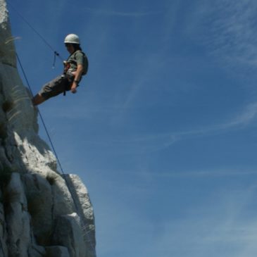 escalade en falaise