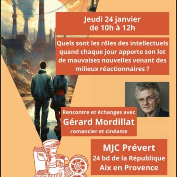 24 Janvier : Rencontre avec Gérard Mordillat
