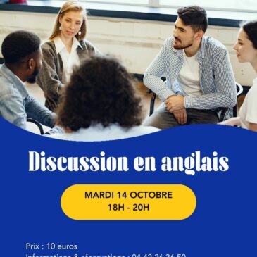 14 oct – Discussion en anglais