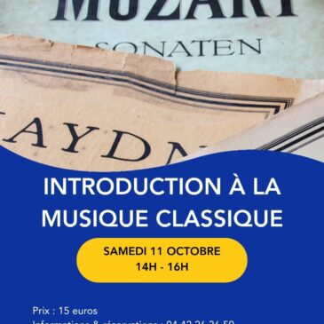 11 oct – Introduction musique classique