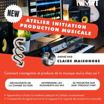 Initiation production musicale (à partir de 12 ans)